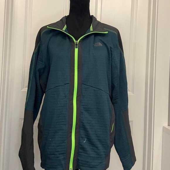 The North Face Mountain Athletics Jacket Men's Large Teal Green Insulated